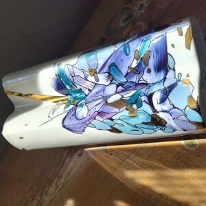 RARE Vtg Jiesia LITHUANIA BONE China Vase